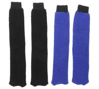 Hemobllo 4pcs Knitted Racket Grip Sleeves for Racket Handle, Microfiber Material with Sweat Absorbent and Non Slip Fit, for Practice and Training