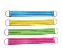 Hemobllo 4pcs Long Back Scrubbing Brush with Cotton and Polyester Material for Body Massage and Dead Cell Removal, Exfoliating Towel Suitable for Indoor Bathroom Use on Back and Chest Random Color