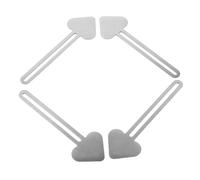 Hemobllo 4pcs Metal Paint Tube Squeezer Roller Keys, Heavy Duty Stainless Steel Heart-shaped Watercolor Paint Tube Extractor for Artists’ Art Supplies