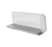 Hemobllo 4pcs Plastic Magnetic Shelf Dividers Retail Closet Organizers Wire Shelf Separators Retail Baffles for Display