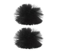 Hemobllo 4pcs Plush Mic Cover for Microphone Windscreen Microphone Protector Isolation Shield for Lapel Headset Mic for Live Streaming and Office Use