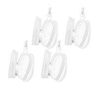 Hemobllo 4pcs PVC Dolls Carrying Bag with Keychain Lightweight Mini Display Case Pouch for Collectible Figures Portable Storage for On-the-go Use