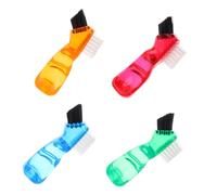 Hemobllo 4Pcs Retainer Cleaner Ergonomic Handle Toothbrush for Denture Care Gentle Dual Sided Cleaning Tool with Safe Bristles User Friendly Design for Optimal