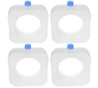 Hemobllo 4pcs Reusable Ice Cooler Box for Air Conditioner Fans Rapid Cooling Ice Packs Compatible with Multiple Models Portable White