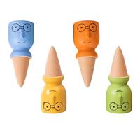 Hemobllo 4pcs Self Watering Plant Stakes 140ml Automatic Drip Waterer Made of Sturdy Laterite for Flowers and Plants in Garden or Planting Area Easy to Operate Self Watering System