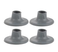 Hemobllo 4pcs Shower Chair Rubber Feet Pads for Bath Stool and Commode Chair, Rounded Suction Cup Design, Slip Resistant Rubber Material, for Wet Tiles and Marble Surfaces