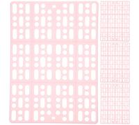 Hemobllo 4pcs Small Animals Foot Mats for Rabbit and Chinchilla Cage Floor Pink Plastic Bunny Cage Mats Easy to Clean and Splicable