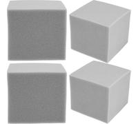 Hemobllo 4pcs Soundproof Sponge Panels 15x15x15cm Fire-resistant Acoustic Foam Cubes for Studio Sound Absorption, Wall Soundproofing and Corner Bass Trap Treatment