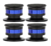 Hemobllo 4pcs Speaker Isolation Pads with Adjustable Height and High Density Rubber for Vibration Dampening, Floor Protection, and Enhanced Sound Quality Suitable for Speakers and Dvd