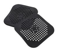 Hemobllo 4pcs Square Silicone Sink Drain Cover with Smooth Water Flow and Easy to Clean Features, Bathroom Hair Catcher for Shower and Kitchen, Modern Simple Design