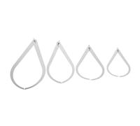 Hemobllo 4pcs Stainless Steel Curved External Calipers Set 4"/8"/10"/12" for Pottery Measuring Clay Craft Suitable for Ceramic Art and Modeling