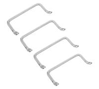 Hemobllo 4pcs Stainless Steel Tray Handles Heavy Duty Pulls | Rustic Style with Thickened Solid Structure, Hygienic Polished Surface, Adjustable Screw-mounted Fitting
