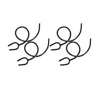 Hemobllo 4pcs Stethoscope Flexible Tubing Replacement with Y-shaped Noise Reducing Design, Black Plastic Cardiology Hose Extension for Doctor and Pediatric Use