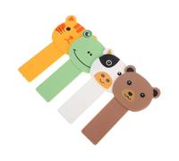 Hemobllo 4pcs Toilet Lid Cover Lifter Handles with Cute Cartoon Design, Plastic Portable Toilet Seat Tabs Lifters Prevent Direct Contact, Universal Fit for Bathroom and Home Use