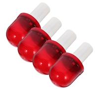 Hemobllo 4pcs Traffic Cone Lights Safety Flashing Lights Portable Weather-resistant Pp Warning Lamp for Emergency Traffic Management with 2 X Aa Batteries