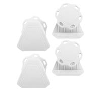 Hemobllo 4pcs White Football Helmet Visor Replacement Fasteners Clips - Quick-install Helmet Visor Hardware for Training and Field Use