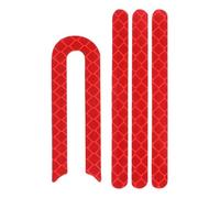 Hemobllo 5 Pack Red Scooter Reflective Strips for Electric Scooters and Bikes, High Visibility Warning Stickers for Cycling Safety, Sturdy Adhesive Tape for Ride-on Accessories