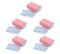 Hemobllo 5 Packs Ultra-thin Disposable Perm Papers for Hair High Temperature Resistant Salon End Wrap Papers for Cold and Hot Perms Professional Breathable for Styling and Curling