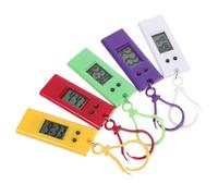 Hemobllo 5 Pcs Digital Keychain Watch Electronic Pocket Watch for Students Keyring Fob for Exams Clip on Timepiece for Backpack Belt Loop Easy to Read