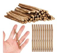 Hemobllo 50 Pcs Wooden Sticks Natural Style Wood Logs for Crafts Essential for Crafts Bark Covering Rustic for Christmas Trees and Birdhouses