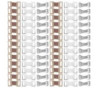 Hemobllo 50 Sets Bandage Fixator Aluminium Rubber String Outdoor Bandage Buckles Simple Design Practical Easy to Operate for First Aid Use