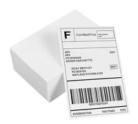 Hemobllo 500pcs 100x150mm Thermal Direct Transfer Labels Self-Adhesive Shipping Stickers with Perforated Line Waterproof Sturdy Express Label Sheets