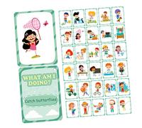 Hemobllo 50pcs Behavior Recognition Cards for Boy Girl Interactive Educational Affirmation Cards for Family Growth and Cognitive Development Cartoon Motivational Teaching Supplies