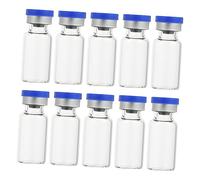 Hemobllo 50Pcs Clear Glass Sample Bottles with Lid Practical Transparent Vials for Experiments Travel and Crafting Airtight and Leak Resistant Design