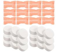 Hemobllo 50pcs Compressed Towel Tablets Portable Disposable Face Washcloths Mini Travel Size Soft Compressed Washcloths for Outdoor Camping Home and Bathroom Use
