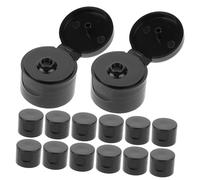 Hemobllo 50pcs Flip Top Cosmetic Bottle Cap Replacement Lotion Bottle Lid for Shampoo Soap Moisturizer
