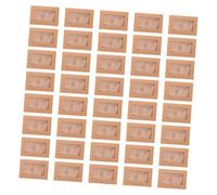 Hemobllo 50pcs Mini Rectangular Invitation Card Envelopes with Heart Clasp Smooth Paper Sleeves for Wedding Birthday Party Invitations Convenient Khaki Storage Box