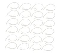 Hemobllo 50pcs Mm Earbud Ear Hooks White Plastic Anti-slip Stabiliser