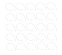 Hemobllo 50pcs Mm Replacement Ear Hook for Earbuds and Earphones