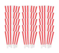 Hemobllo 50pcs Paper Popcorn Tubs with Charming Design for Convenient Portability and Versatile Use, for Birthday Party and Celebration, Visually Appealing Movie Night Snack Holders