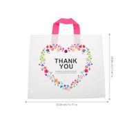 Hemobllo 50pcs Portable Garment Wrapping Tote Bags Made of Sturdy Pp Material with Delicate Pattern, Easy to Use for Outdoor Travel Or Decoration to The Festive Atmosphere