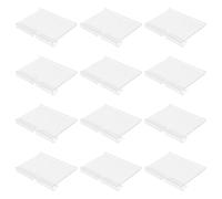 Hemobllo 50pcs Price Holder PVC Label Clips with Smooth Surface and Easy Insert Feature, White Retail Wire Shelf Label Holder for Supermarket Display with Beautiful Appearance and Excellent