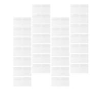 Hemobllo 50pcs PVC Price Label Holders 50×42mm Double-line Hanging Shelf Sign Display for Retail Store Merchandise and Storage Bin Organization