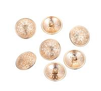 Hemobllo 50Pcs Retro Hollow Metal Sewing Buttons Coat Buckles Alloy Clothes Fasteners for Sweaters Skirts Jackets DIY Craft Accessories