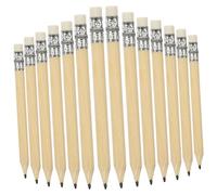 Hemobllo 50Pcs Short Log Sketching Pencils for Mini Writing Tools with Eraser Smooth Hb Pencils for Drawing Note Taking and Art Projects