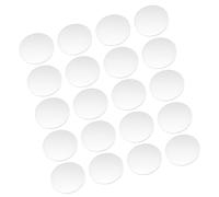 Hemobllo 50pcs Silver Acrylic round Mirror Tiles, 2 Inch Self Adhesive