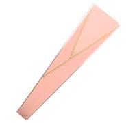 Hemobllo 50pcs Single Rose Wrap Sleeves Matte Gold Lines, Flower Wrapping Sleeve for Valentine’s Day Bouquet Packaging, Small Size Floral Bags for Fresh Roses