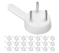 Hemobllo 50pcs White Hardwall Picture Hooks for Picture Frames and Practical Tools, Plastic and Iron Material with Aesthetic Design and No Visible Marks, for Homes and Workplaces
