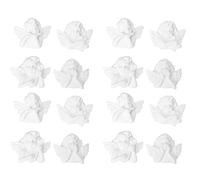Hemobllo 50pcs White Retro Baroque Angel Flatback Resin Charms for DIY Crafts with Sturdy Flat Back, for Decorating Phone Cases and Creative Handmade Projects