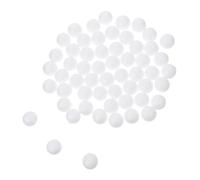 Hemobllo 50pcs White Solid Polystyrene Balls Round Spheres for DIY Crafting Wedding Party Decorations Molecular Model Making and Christmas Ornaments