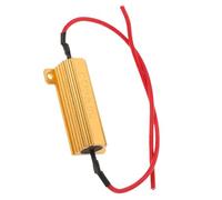 Hemobllo 50w for with Golden Aluminum Resistor LED Shell Load 6r Turn Signal , Prevents Error Codes and Ensures Durability Equalizer Lights Car