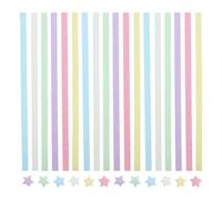 Hemobllo 540pcs Origami Star Paper Strips Bulk Pack Vibrant Colours Double-Sided Paper Material for School Crafts and Handmade Cards Offering Therapeutic Benefits in Colourful