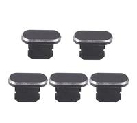 Hemobllo 5pcs Black Charging Port Protectors Dustproof Phone Plug Covers Compatible with Iphone Anti-sand Grime Dust Caps for Mobile Devices