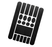 Hemobllo 5pcs Carbon Fiber Black Bike Frame Scratch Protection Stickers for Mountain and Road Bikes, Chain Guard Decals Cycling Accessory, Outdoor Sturdy Frame Films for Bicycle Guard