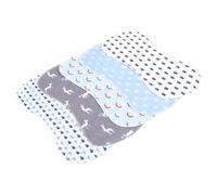 Hemobllo 5pcs Cotton Burp Cloths Double Layered and Highly Absorbent Burping Cloths for Newborns, Soft Muslin Fabric Suitable for Showers and Nursing Parents