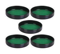 Hemobllo 5pcs Dice Cup Replacement Base Tray Plastic Dice Shaker Base Plate Green for Games and Professional Settings Stability-enhancing